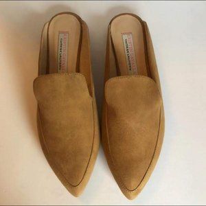 Chinese Laundry Capri Camel Suede Loafer Slides